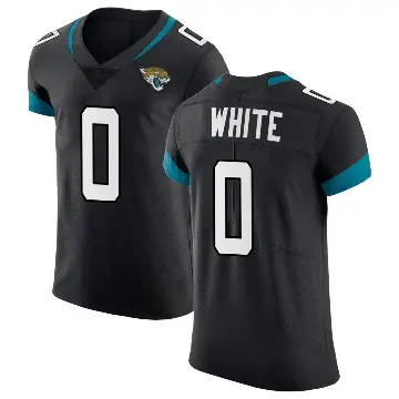 ＃0 Men's Jordan White Black Elite Jacksonville Jaguars Vapor Untouchable Jersey