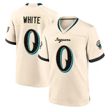 ＃0 Men's Jordan White Game Jacksonville Jaguars Natural 2026 Rivalries Collection Jersey